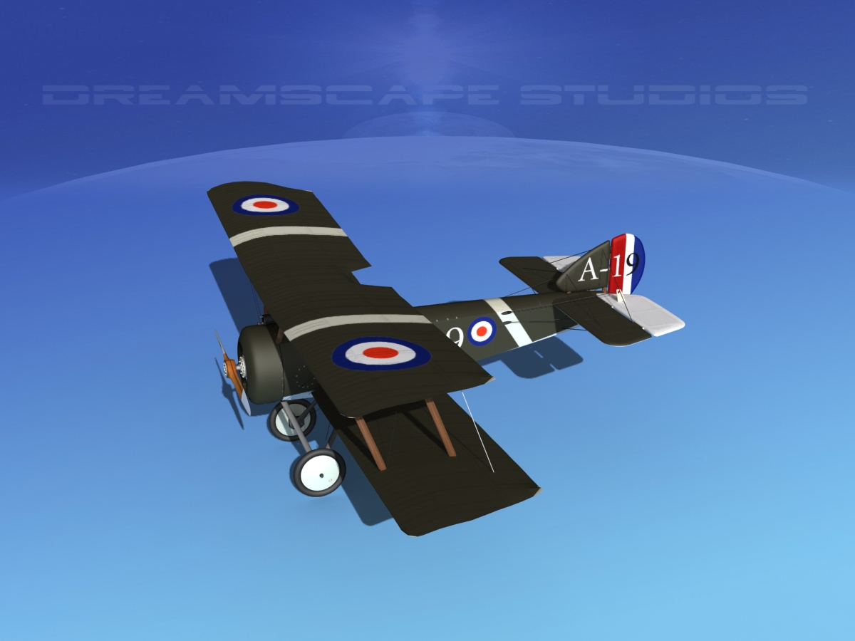 Sopwith Pup Fighter 3D model_13