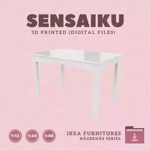 1 HAGERNAS Table for Miniature Dollhouse - IKEA - 3D Print