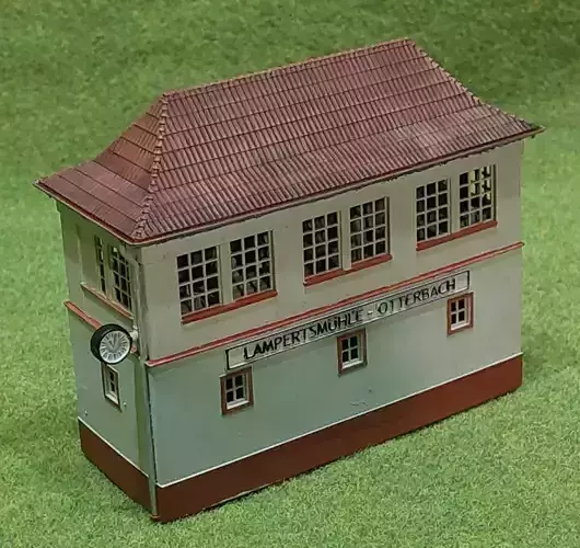 H0 scale Geraman signal box Lampertsmuchle-Otterbach - resin