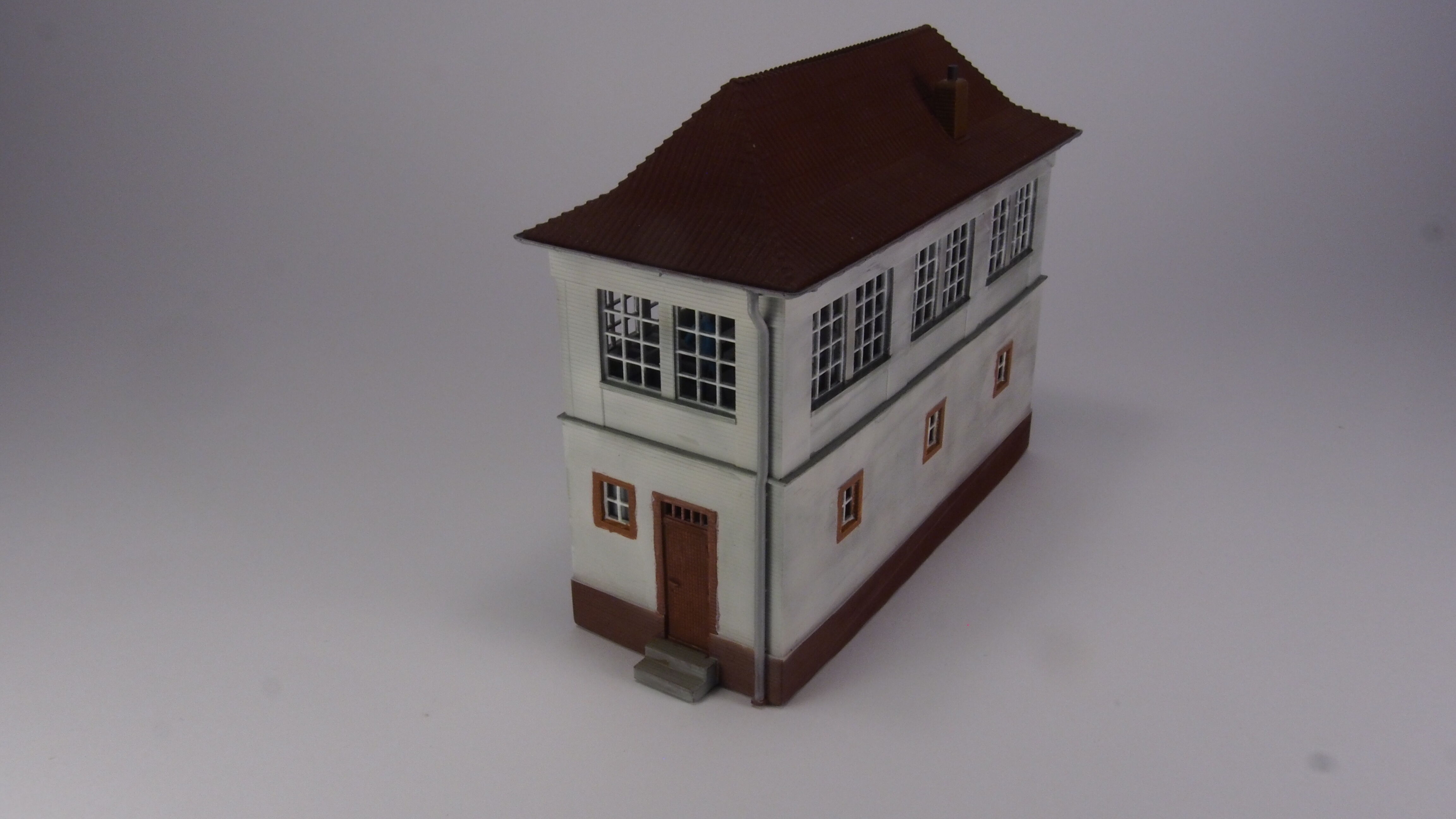 H0 scale Geraman signal box Lampertsmuchle-Otterbach - resin 3D print model_9