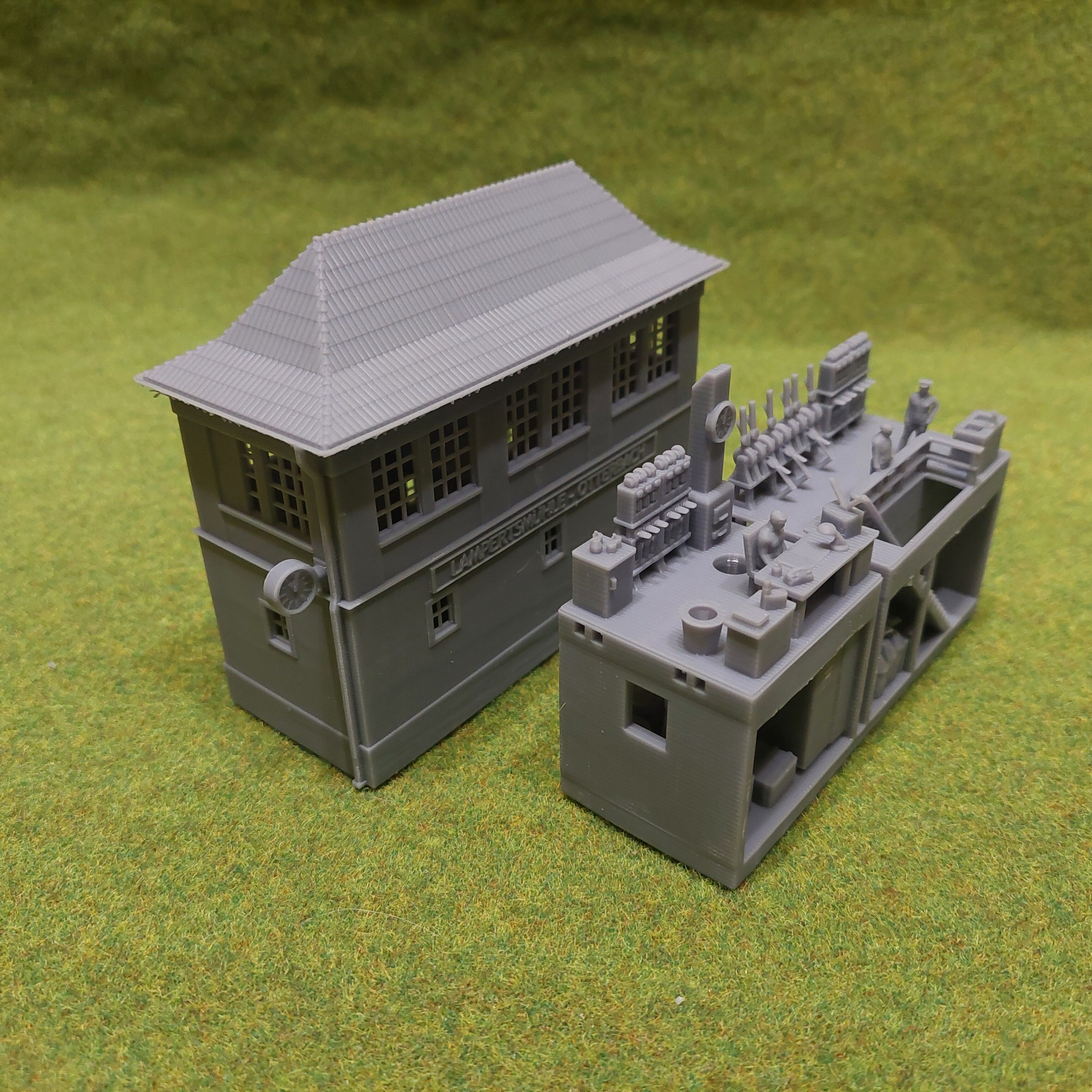 H0 scale Geraman signal box Lampertsmuchle-Otterbach - resin 3D print model_12