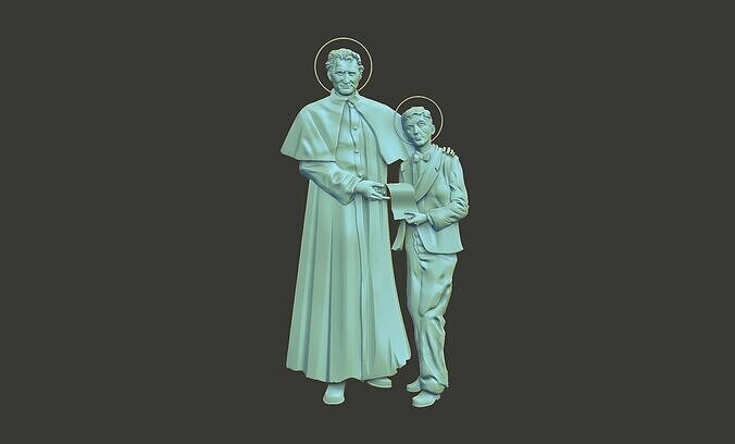 giovani bosco  baserelief 3D print model