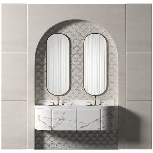 bathroom Furniture Low-poly 3D model