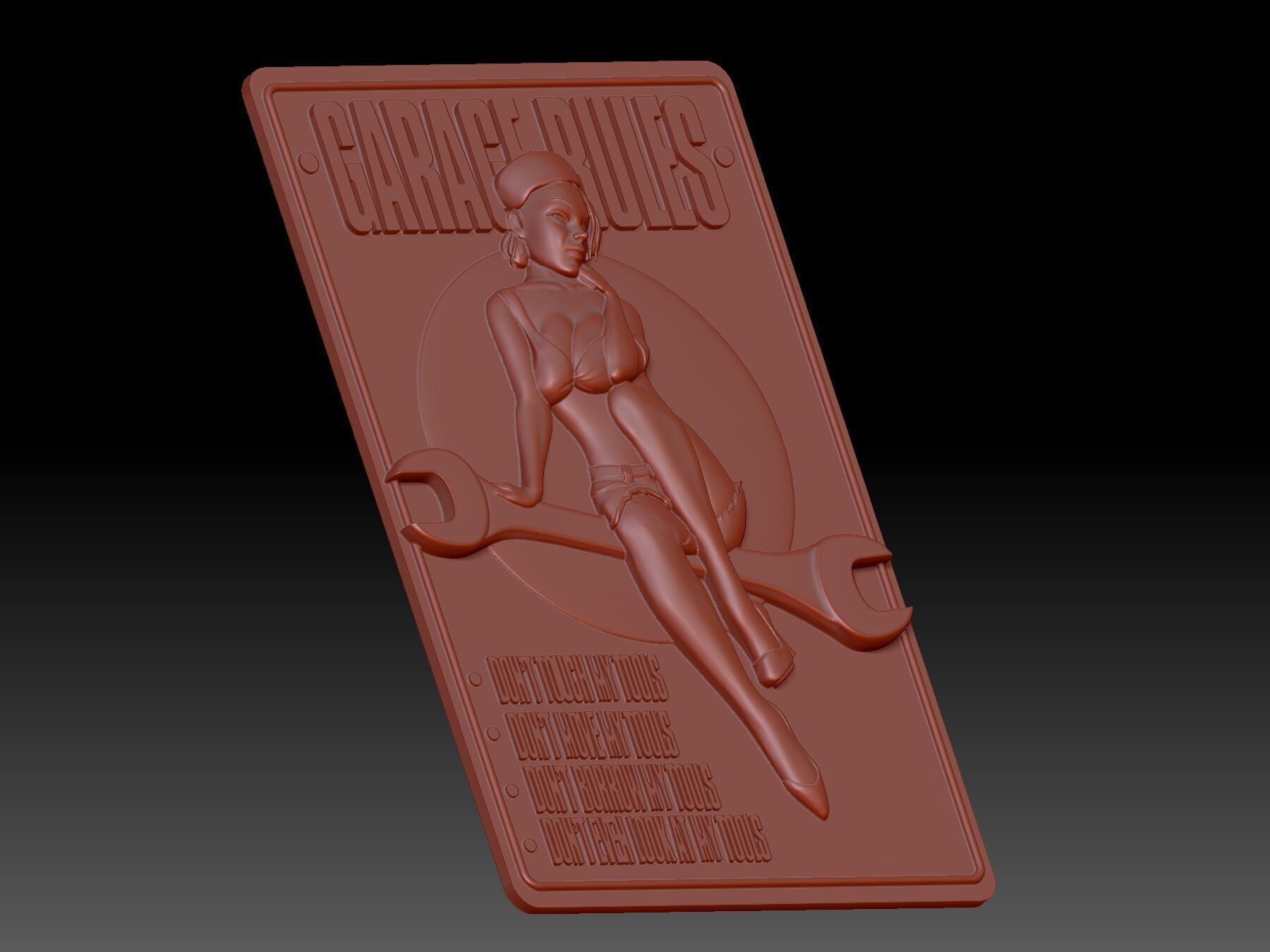 Garage rules 3D print model_3