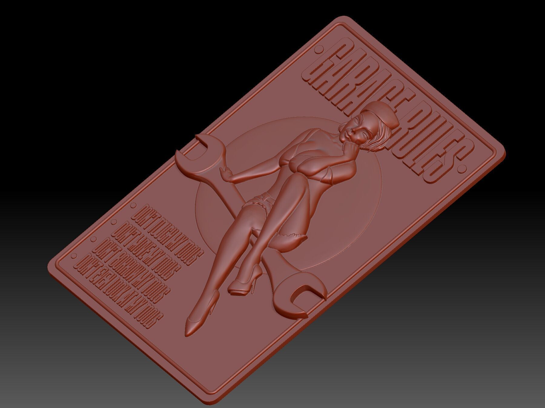 Garage rules 3D print model_4