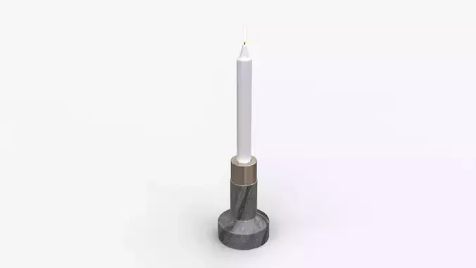 Tall Marble Candleholder