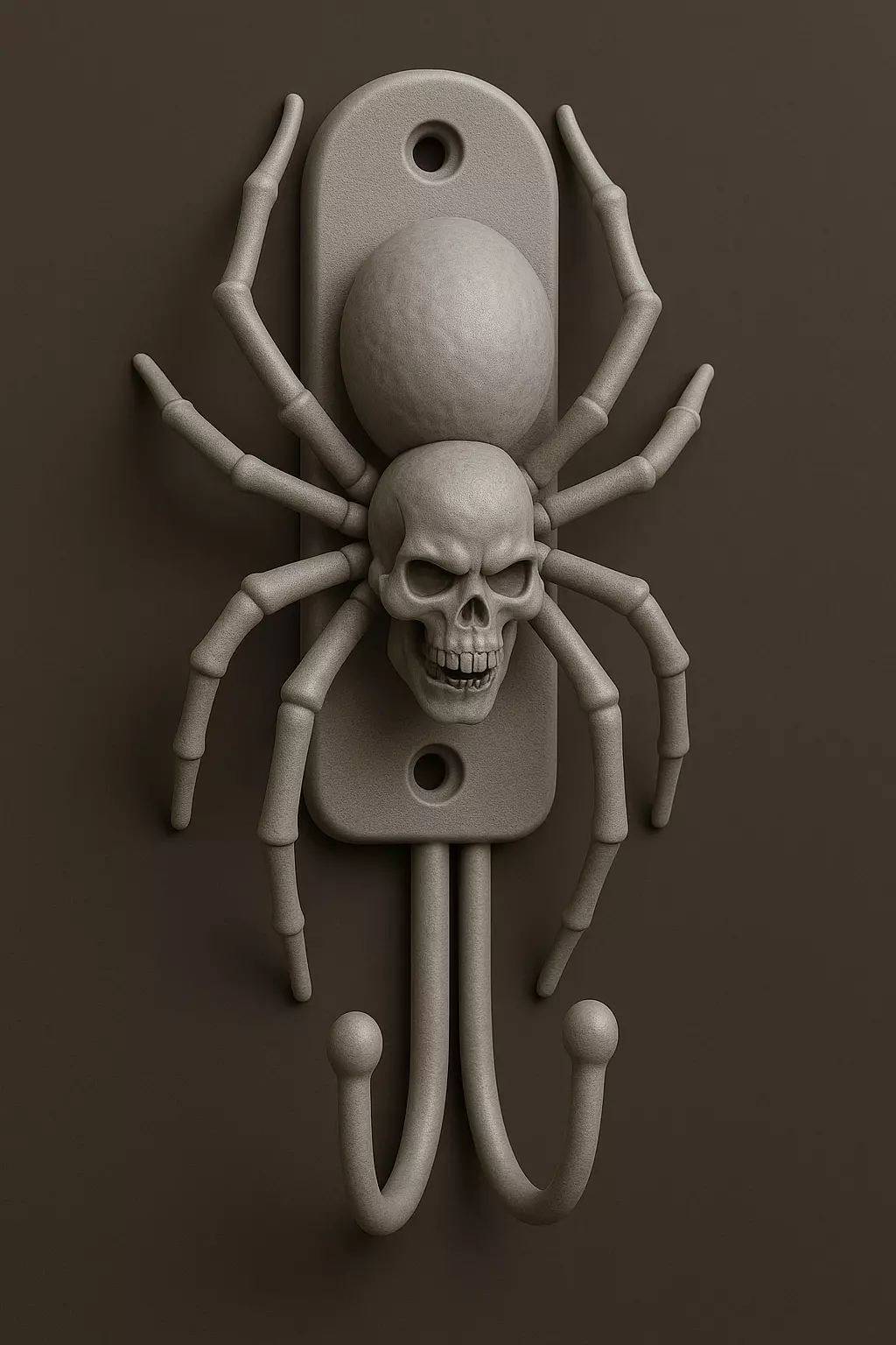 Spider Skull Key Holder 3D Printable 3D print model