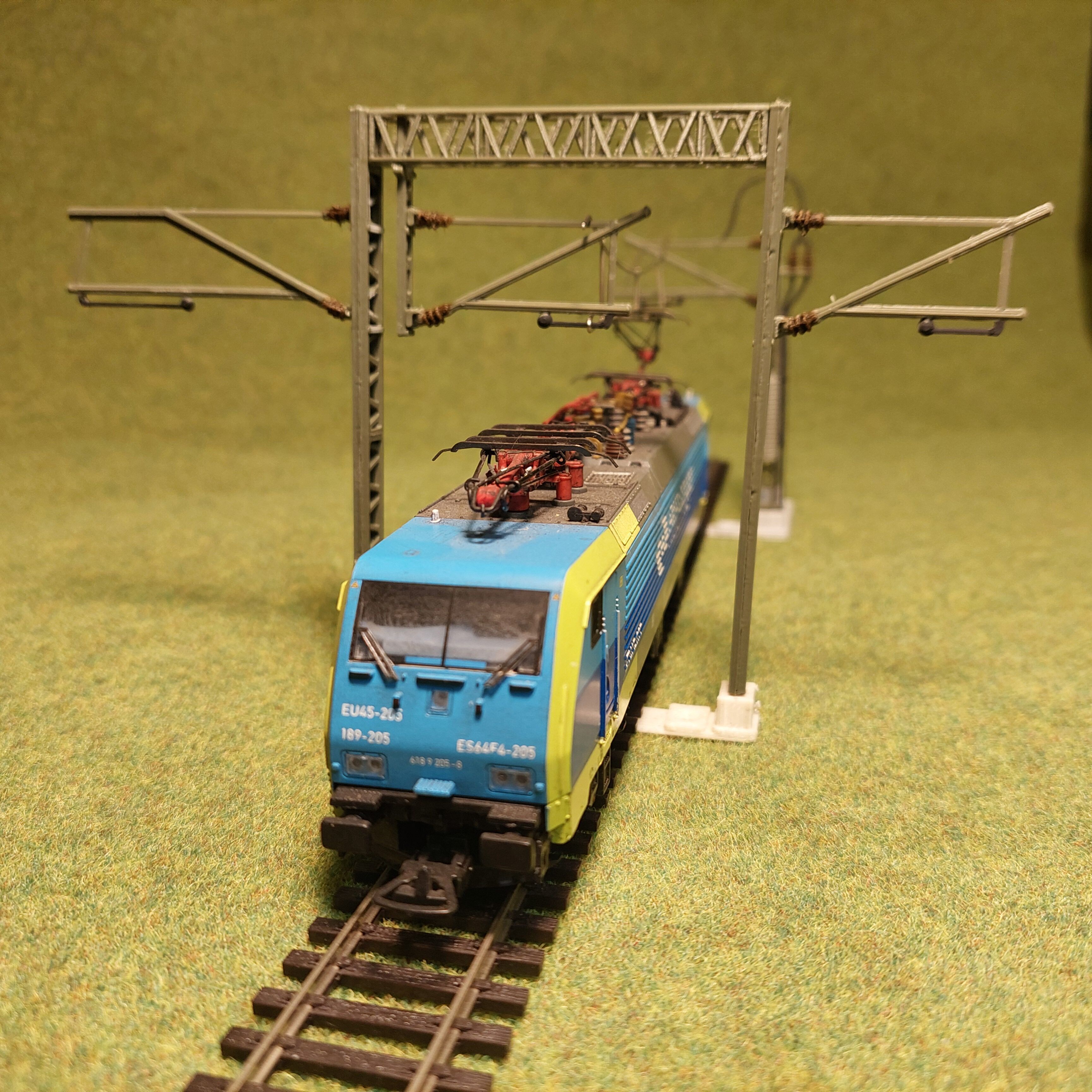 H0 scale Cantenery gate one track wide - FDM 3D print model_2