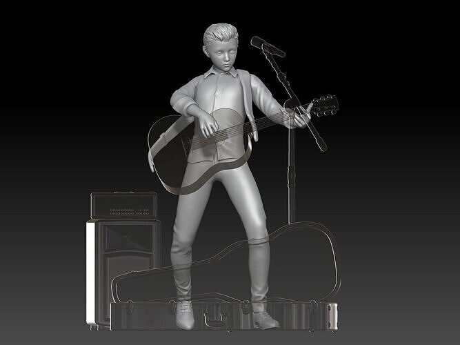 street musician MAN 4 3D print model