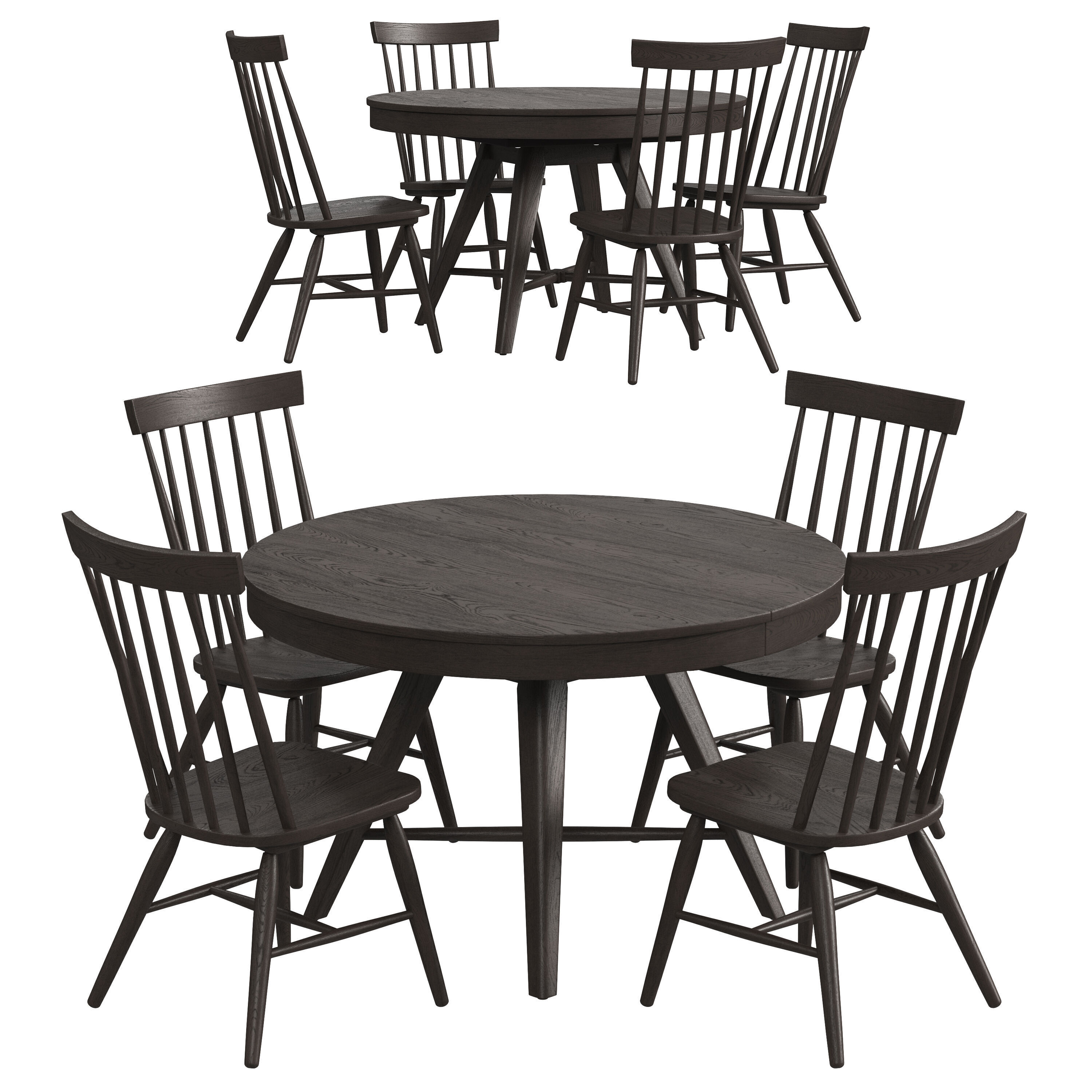 Bayside Dining Set 01 3D model_3