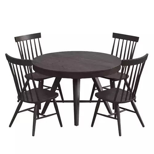 Bayside Dining Set 01 3D model