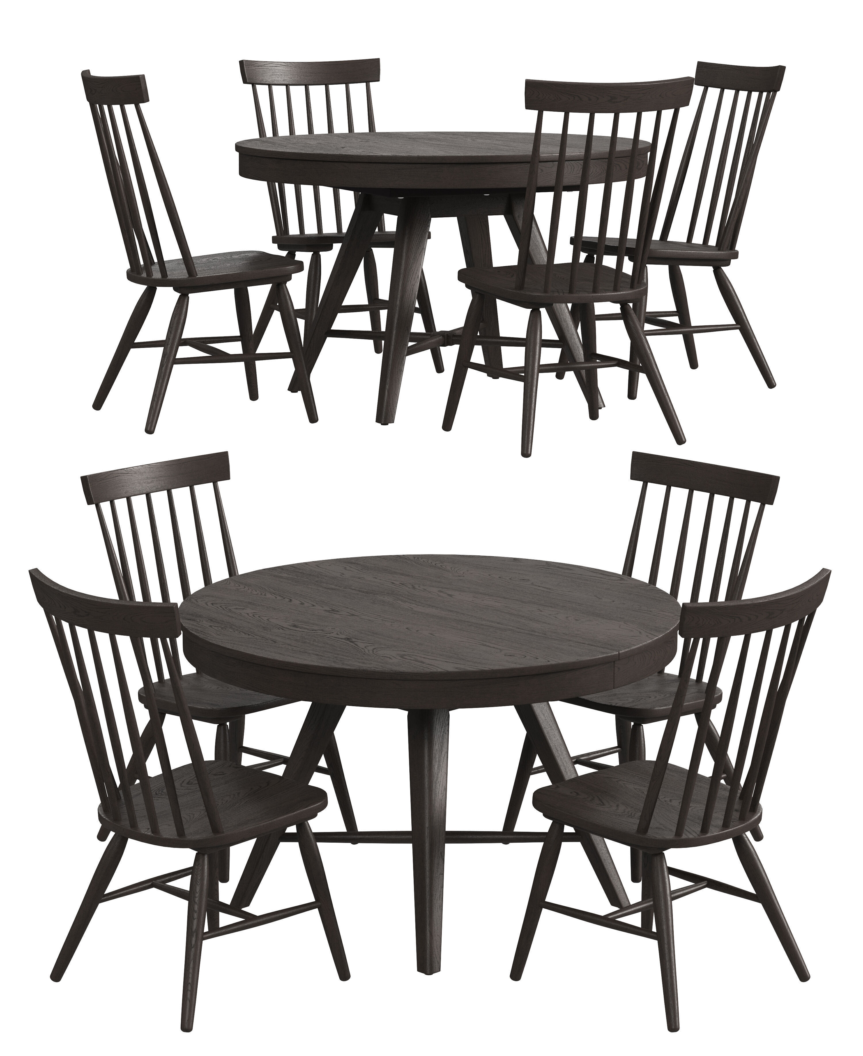 Bayside Dining Set 01 3D model_1