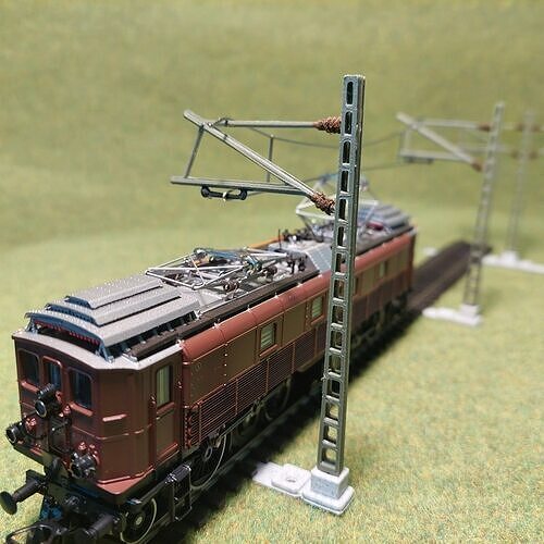 H0 scale Catenery Poles set type C1 to C6 - FDM 3D print model