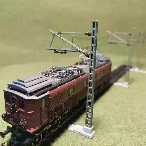 H0 scale Catenery Poles set type C1 to C6 - FDM 3D print model