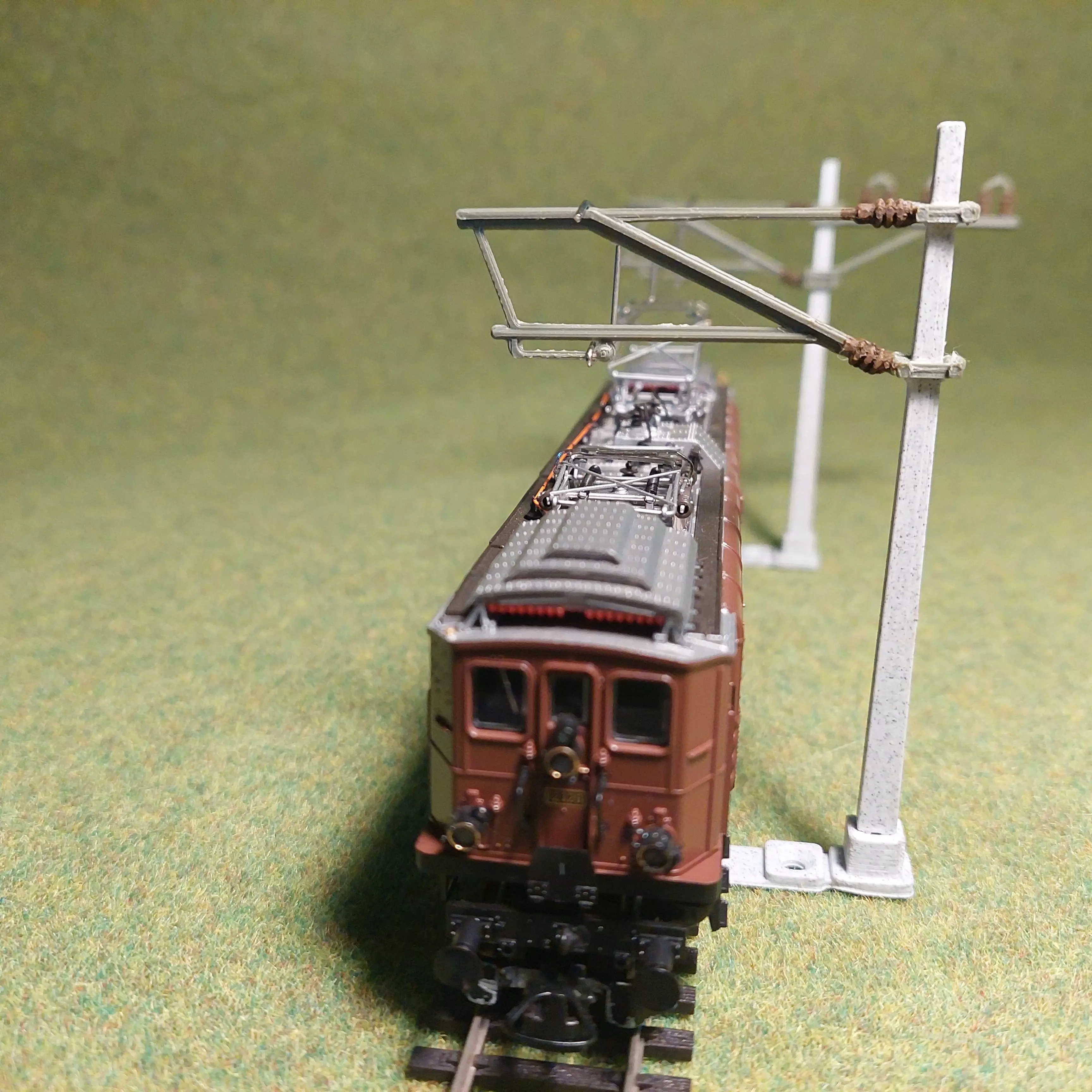 H0 scale Catenery Concrete Poles set type D1 to D4 - FDM 3D print model_0