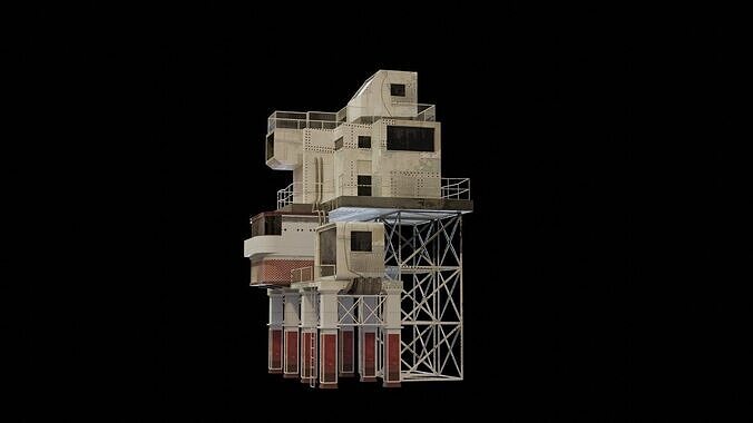 Stack building 3D model 5