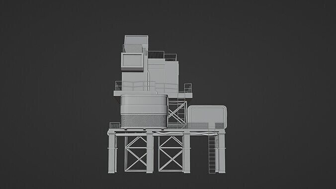 Stack building 3D model 7