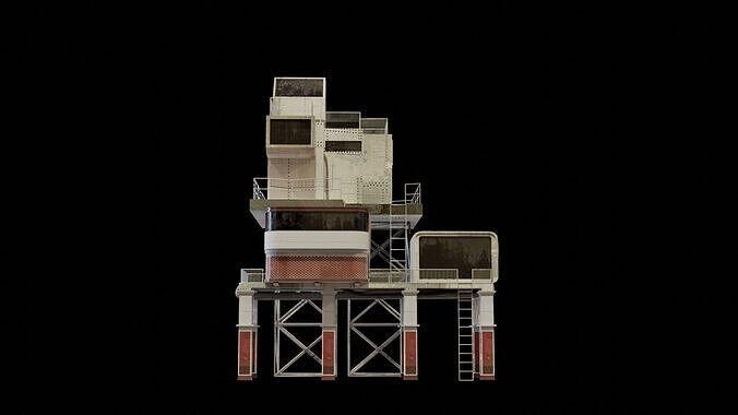 Stack building 3D model 2