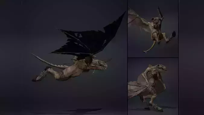 Ghosttail 2 Low-poly 3D model