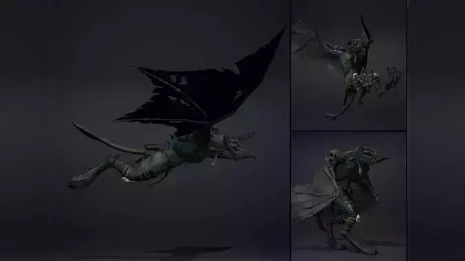 Ghosttail 1 Low-poly 3D model