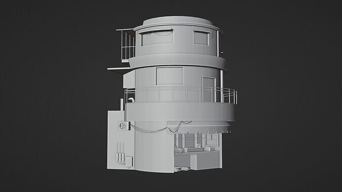 Urban Capsule store 3D model 6
