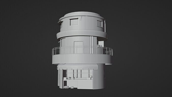 Urban Capsule store 3D model 7