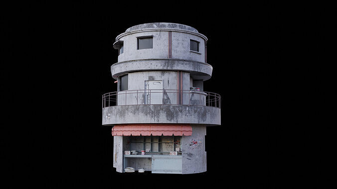 Urban Capsule store 3D model 2