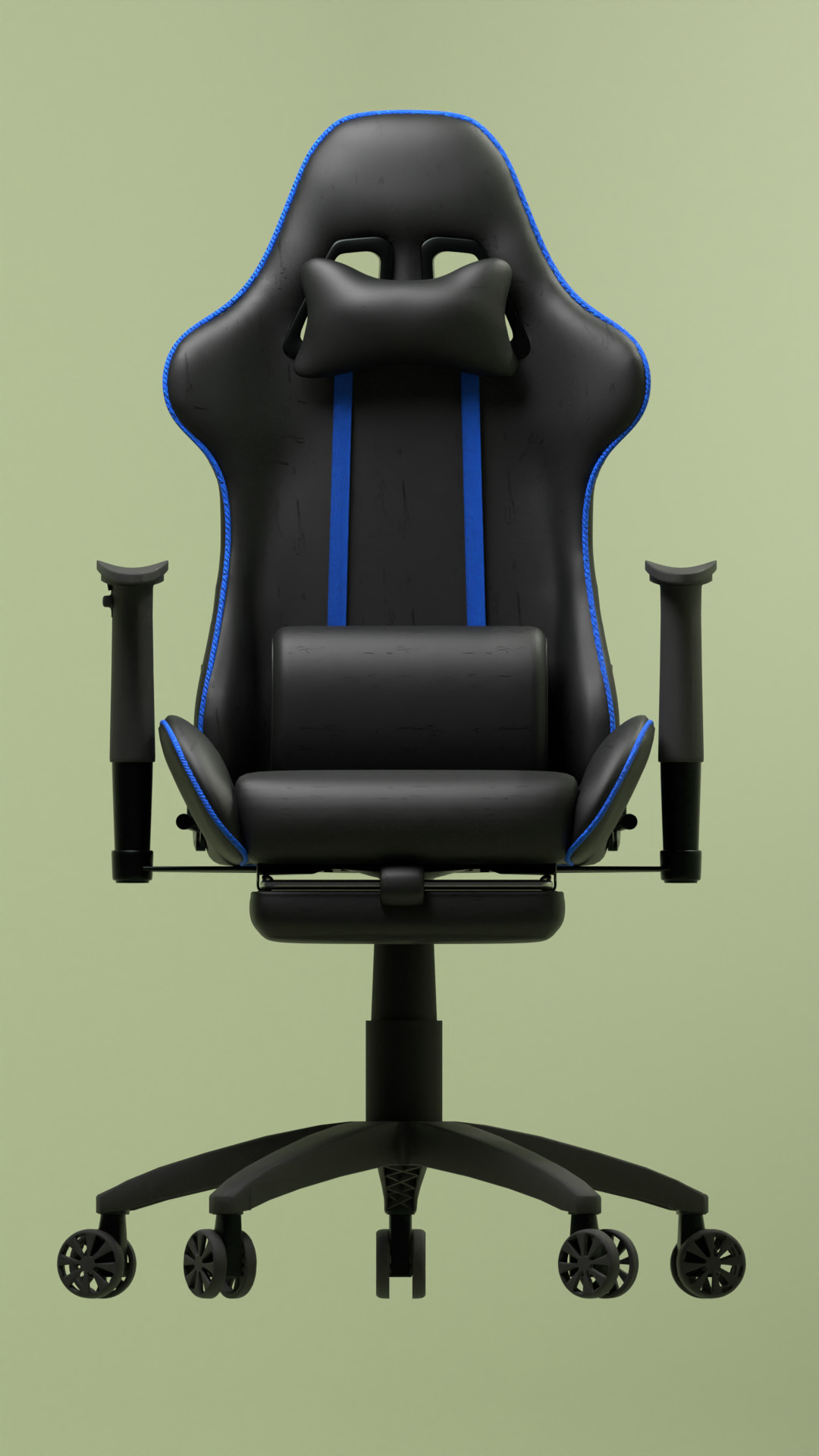 Ergonomic Gaming Chair  Low-poly 3D model_11