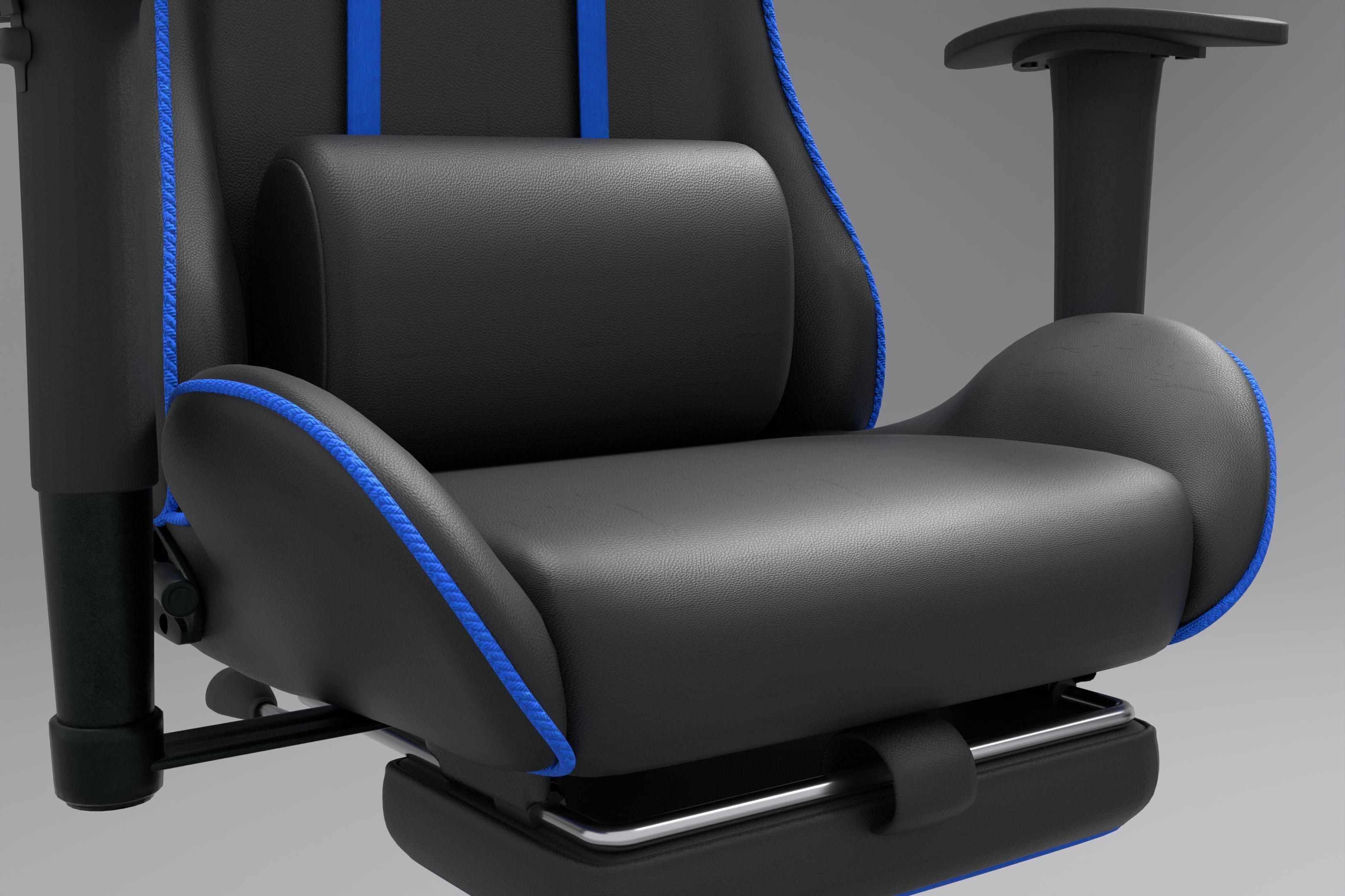Ergonomic Gaming Chair  Low-poly 3D model_4