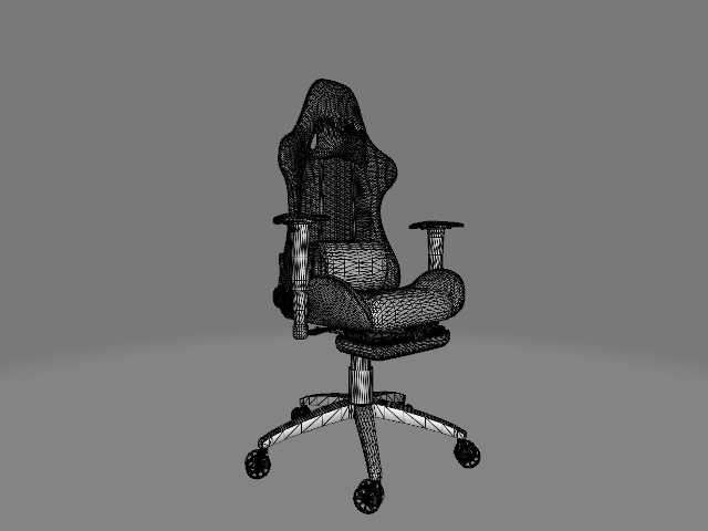 Ergonomic Gaming Chair  Low-poly 3D model_6