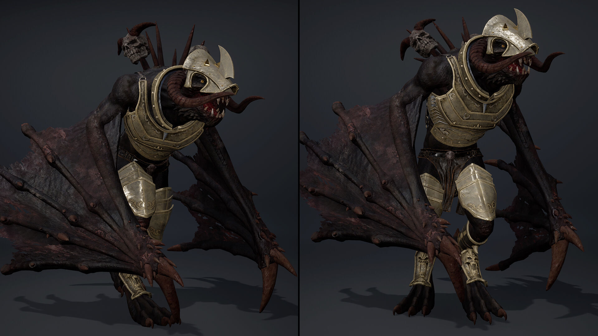 Ghost Swordman Wing2 Low-poly 3D model_11