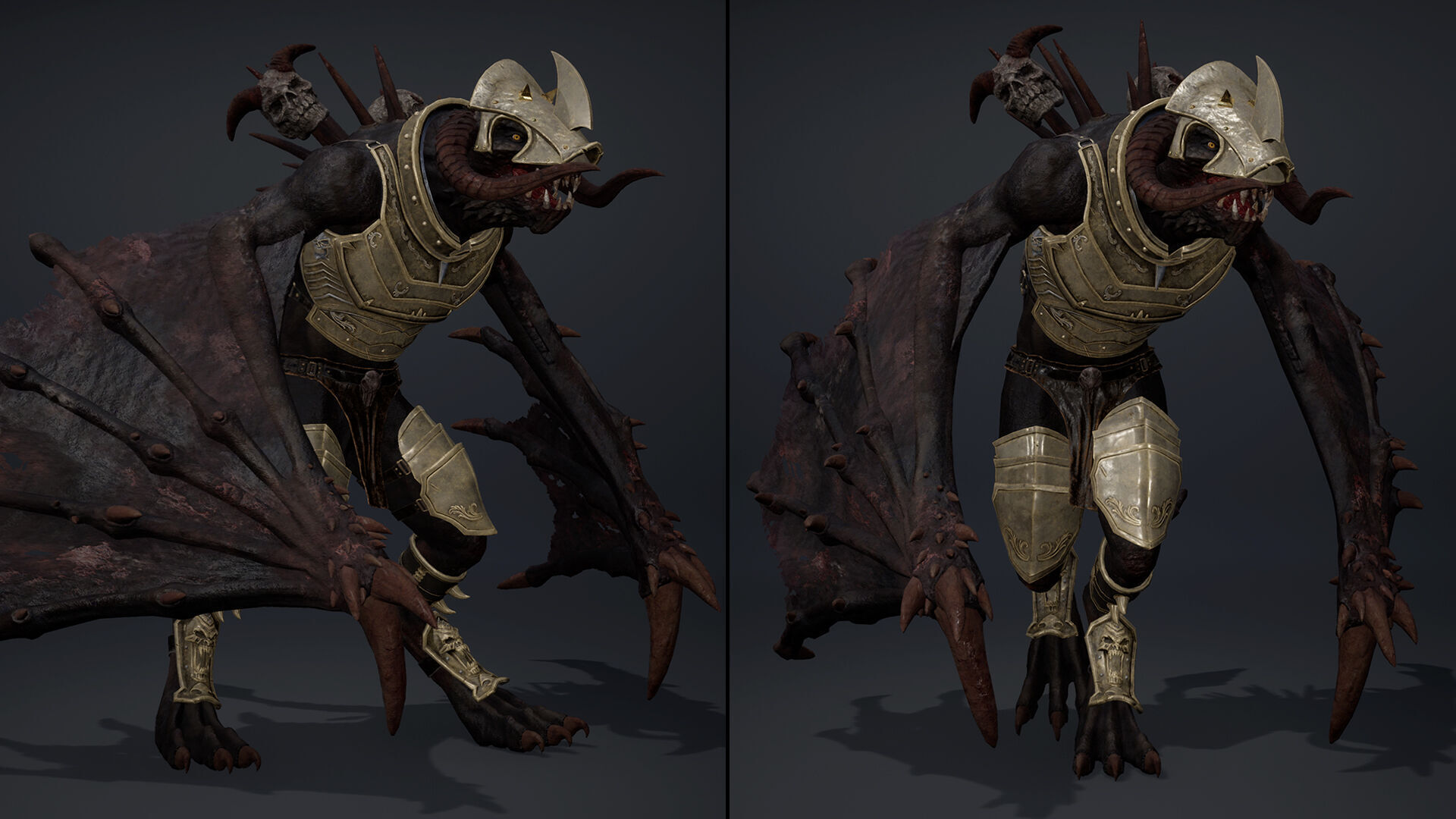 Ghost Swordman Wing2 Low-poly 3D model_12