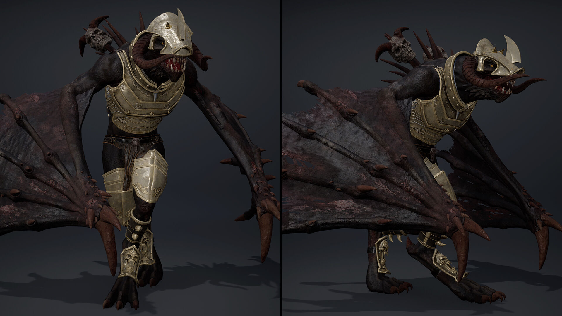 Ghost Swordman Wing2 Low-poly 3D model_10