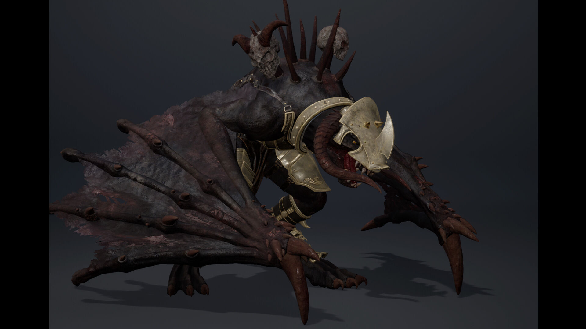 Ghost Swordman Wing2 Low-poly 3D model_6