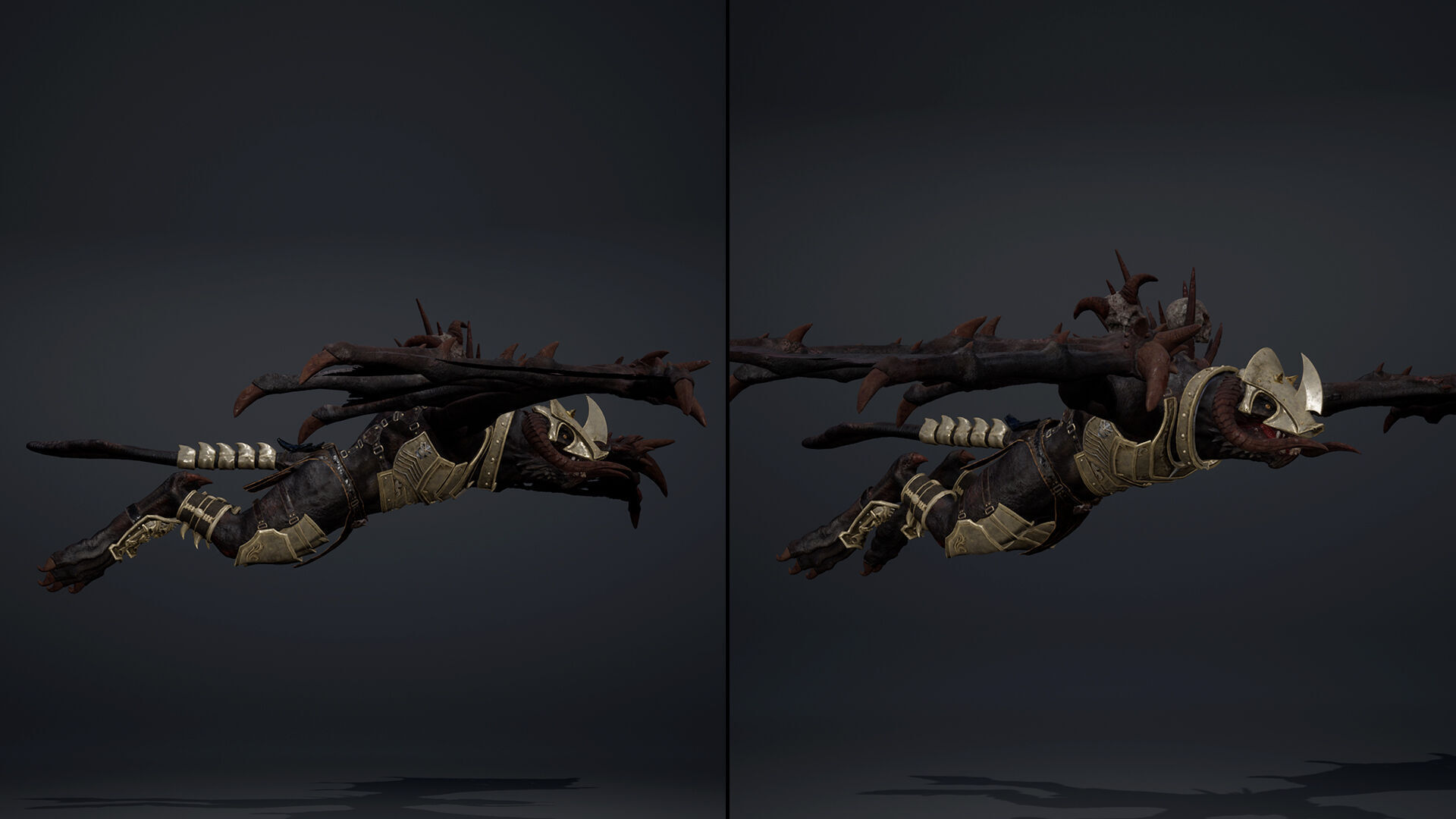 Ghost Swordman Wing2 Low-poly 3D model_9