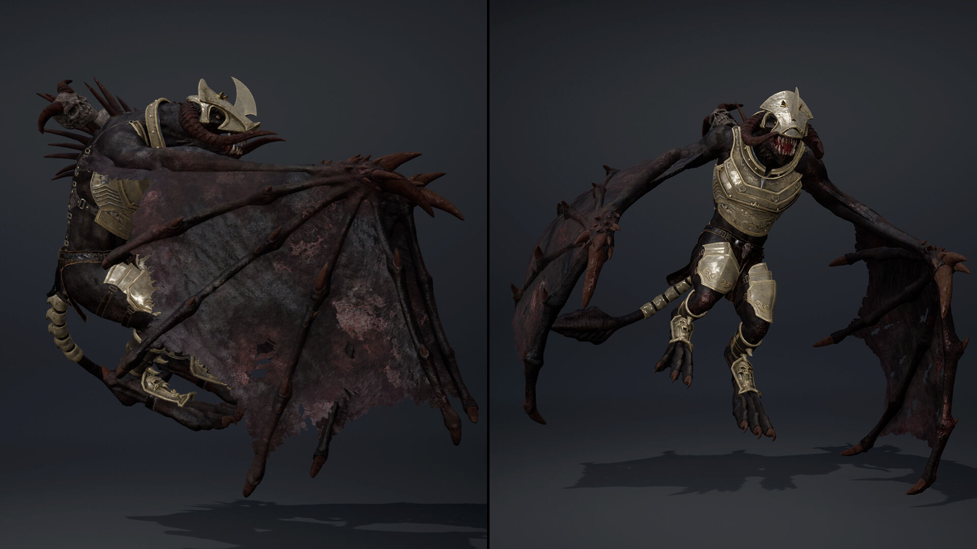 Ghost Swordman Wing2 Low-poly 3D model_13