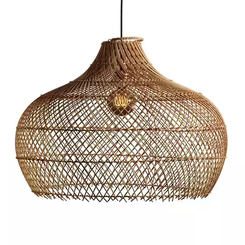 Latigo Rattan Pendant Light - Full Set - 6 Sizes 3 Heights 2 Mat