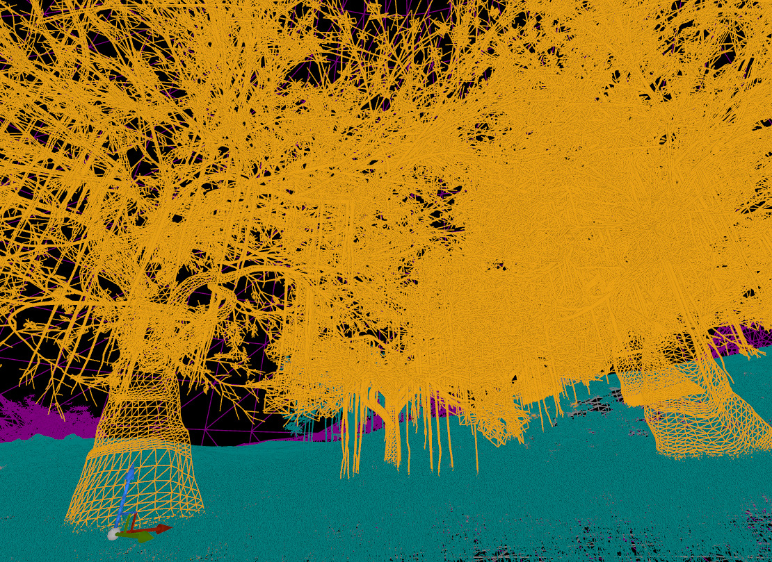 Unreal Engine resources Cherry blossom tree group 3D model_8