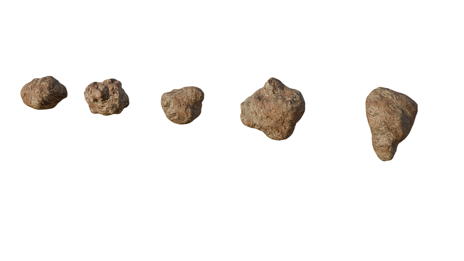 Low Poly Stylized Rock Pack Low-poly 3D model_2