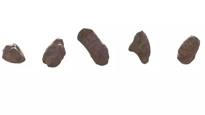 Low Poly Stylized Rock Pack Low-poly 3D model