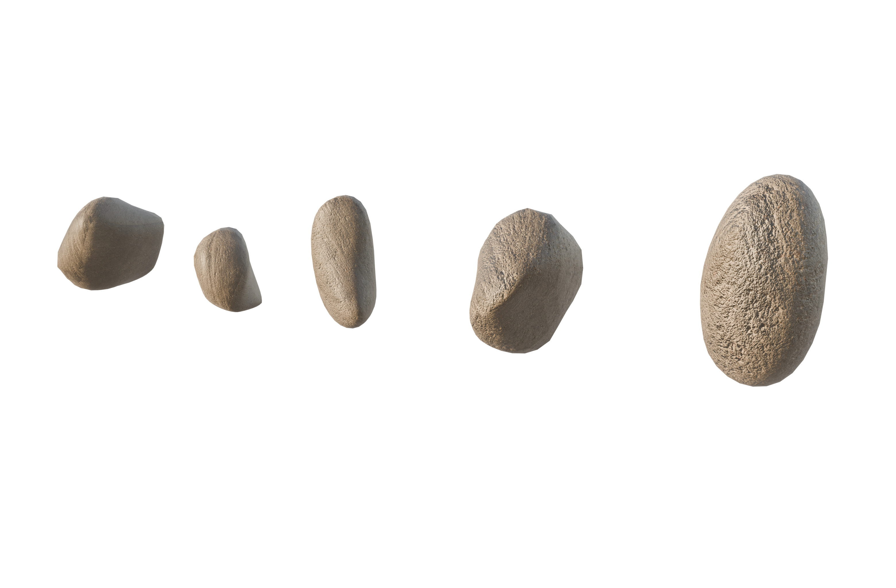 Low Poly Stylized Rock Pack Low-poly 3D model_3