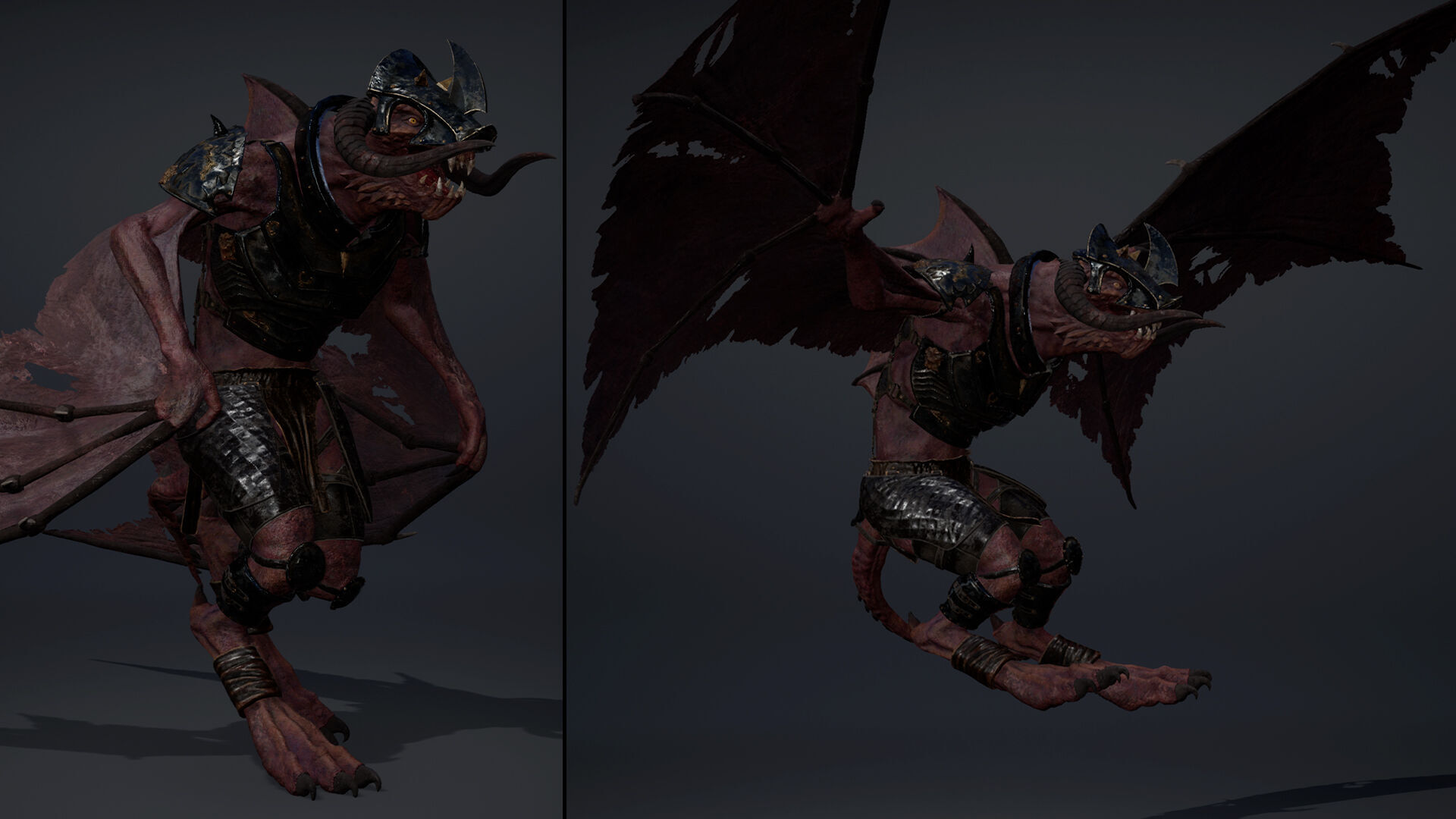 Ghost Swordman Wing1 Low-poly 3D model_8