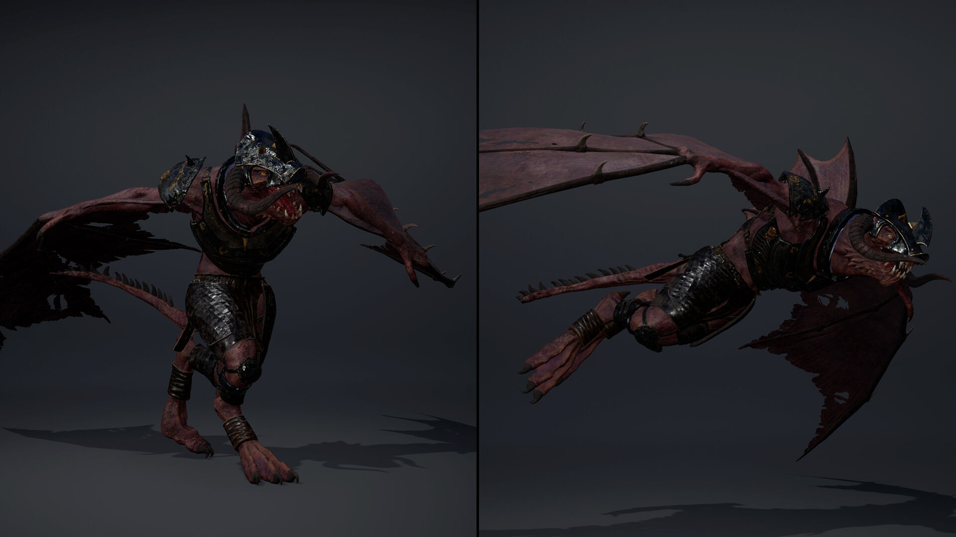 Ghost Swordman Wing1 Low-poly 3D model_12