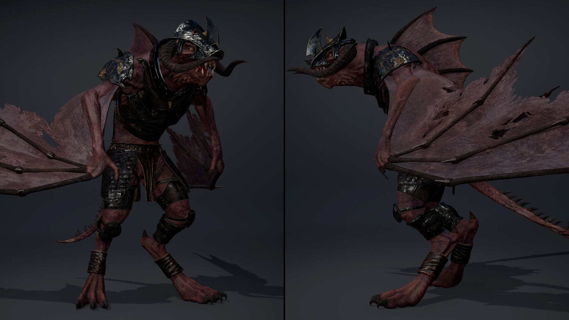 Ghost Swordman Wing1 Low-poly 3D model_10