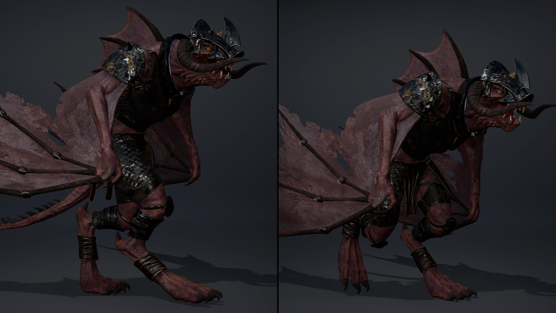 Ghost Swordman Wing1 Low-poly 3D model_11