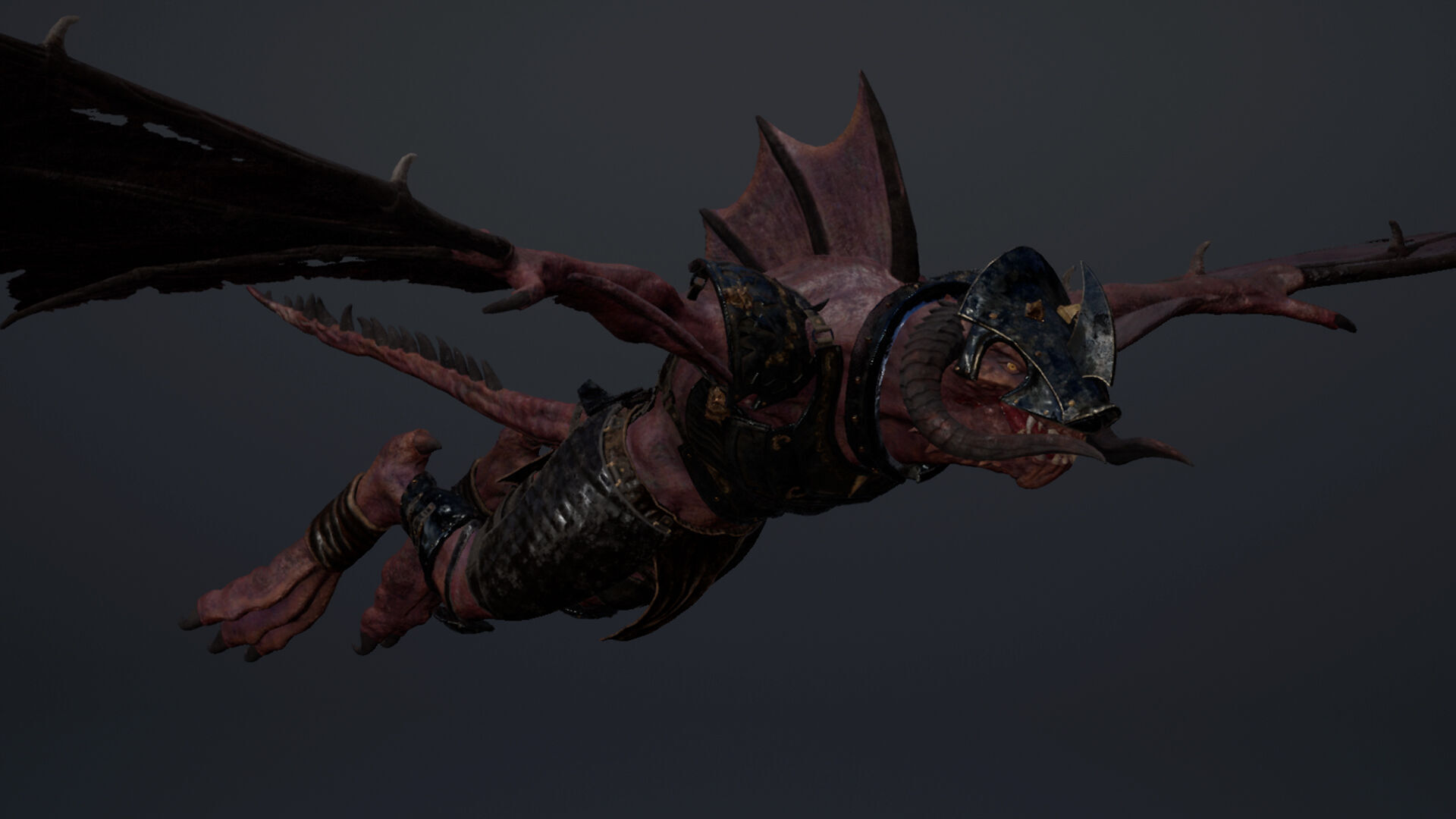 Ghost Swordman Wing1 Low-poly 3D model_9