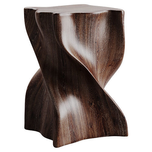 Wood Stool Low-poly 3D model