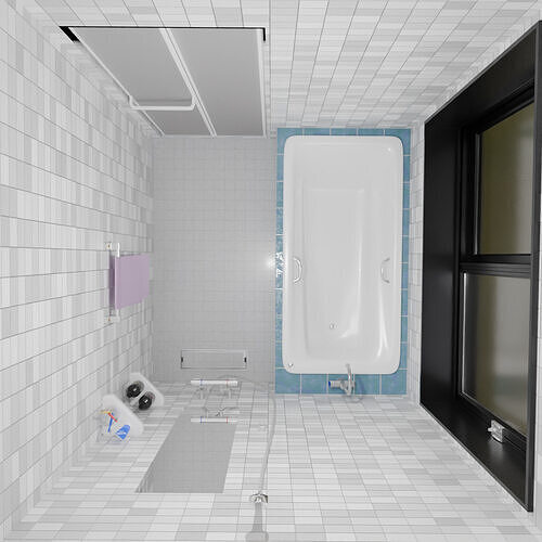 Bathroom and dressing room 3D model