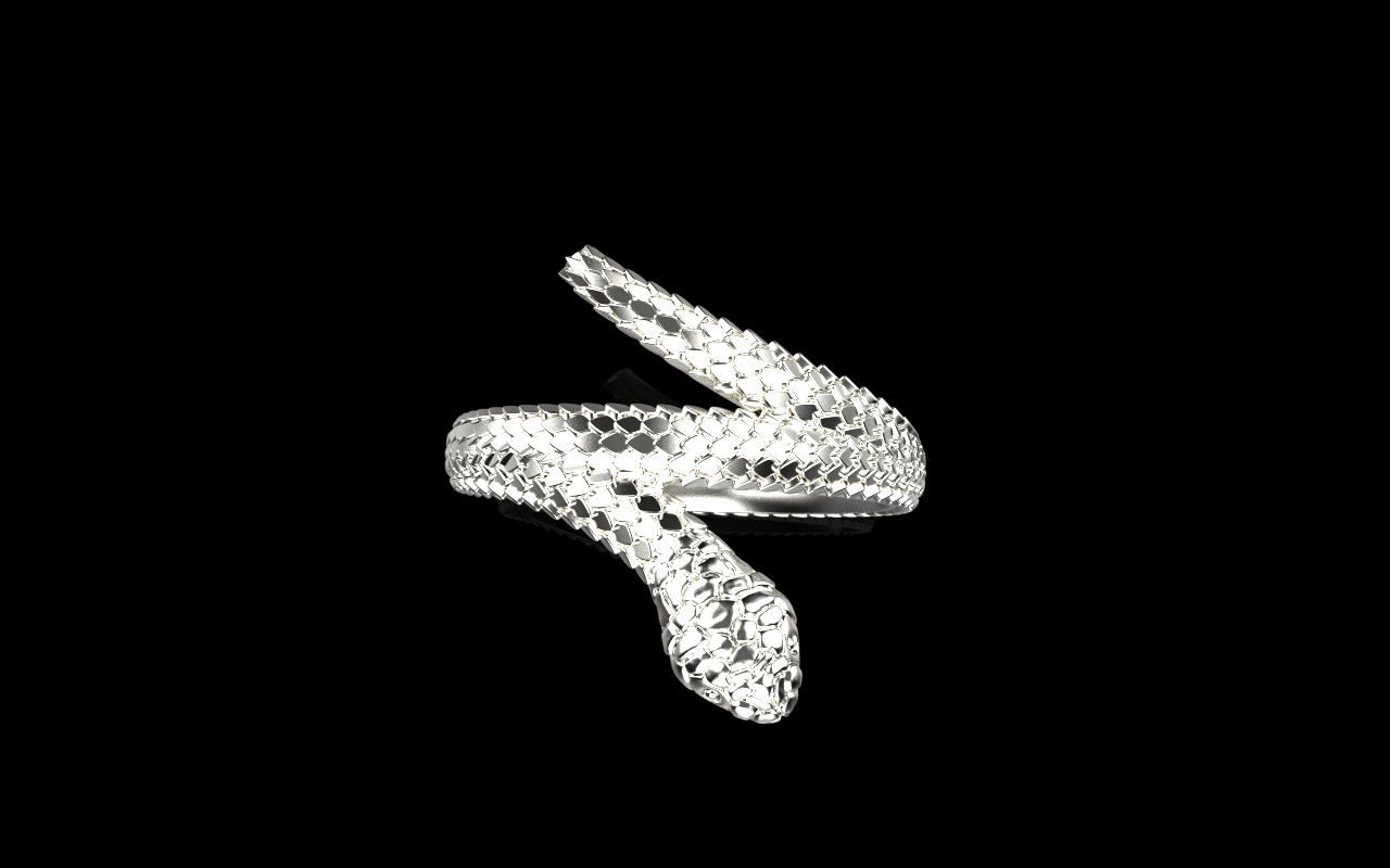 Snake ring model 1347 3D print model_14
