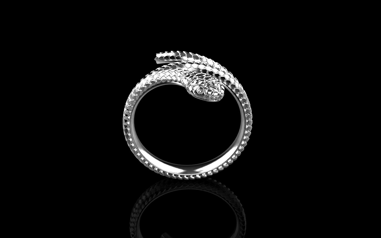 Snake ring model 1347 3D print model_20